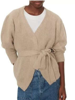 Ba&sh Boris Tie-Waist Cardigan | French Chic Knit | Size 2
